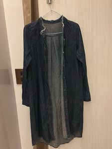 denim long outer +dress