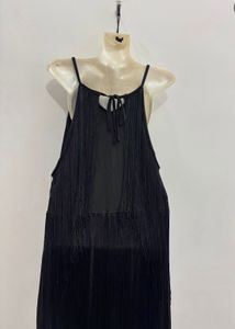 Black Fringe  Dress