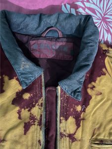 Unique Bleached Bomber Jacket