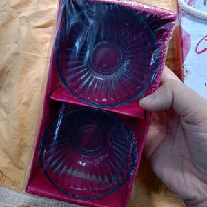 2 Glass Bowl Set