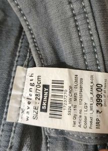 Grey Wash Denim Jeans