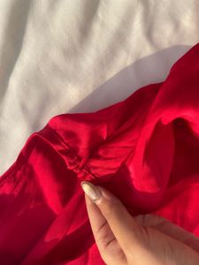 Elegant Red Cocktail Dress