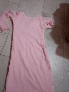 Elegant Pink Sequined Kurta