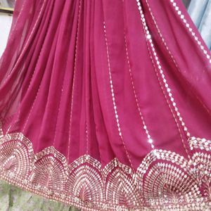 Elegant magenta Siqvenc Lehenga Set