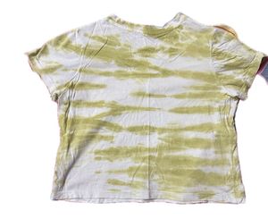 Tie dye cropped t shirt