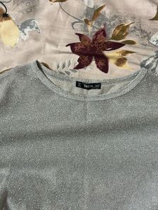 Sparkly Pearl Sleeve Top