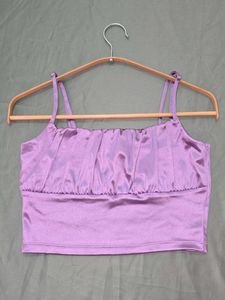 Lavender Cami Crop Top