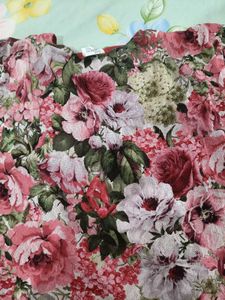 Floral Print Top with Tassel Detail