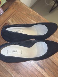 Classic Black Suede Heels