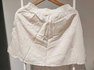 Bundle - White Shorts and Skirt Set