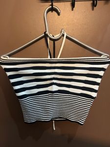Striped Cropped Tube Top