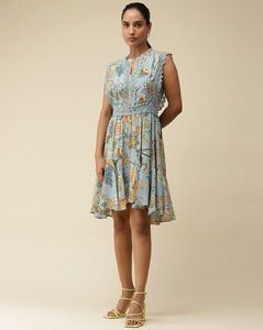 LABEL RITU KUMARFloral Print Short A-Line Dress