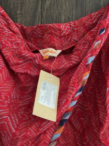 Vibrant Red Printed dhoti Salwar Pants