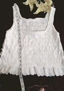 Zara Girls White Summer Top