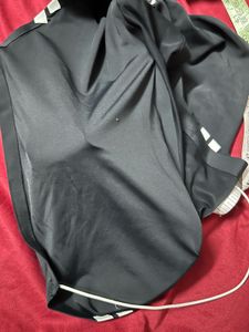 Black Strapless Crop Top