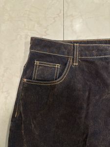 Brown Velvet Mini Skirt