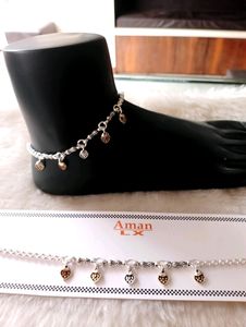 Fancy Payal Aman Brand Anklets Pure Silver