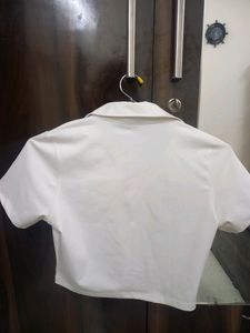 White Collar Top