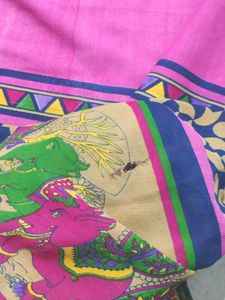 Vibrant Printed Saree