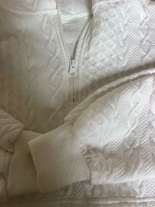 White Cropped Hoodie