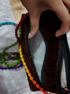 Boho Elephant Embroidered Sling Bag