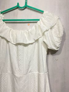 White Off-Shoulder Dress