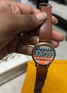 Unique Geometric Print Watch
