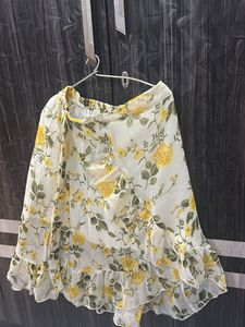 Floral Print Wrap Skirt for honeymoon