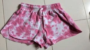 Pink Tie-Dye Shorts
