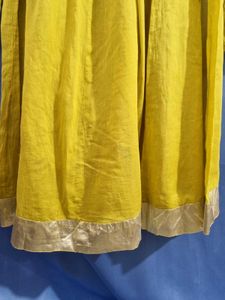 Mustard Yellow Cotton Kurta