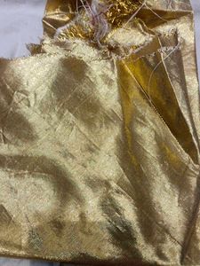 Shimmering Silver  nd golden cut piece
