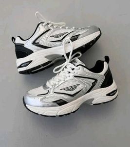 Red Tape Silver &amp; Black Sneakers