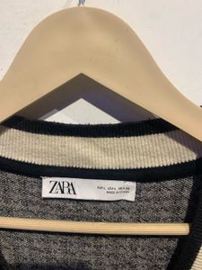 Zara Houndstooth Knit Vest