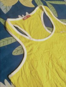Puma Yellow Racerback Tank Top