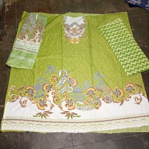 Beautiful Green Dress Material