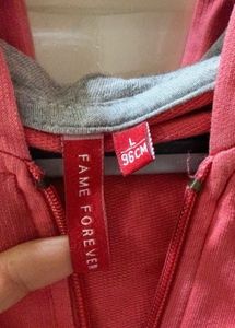 Pink Zip-Up Hoodie Sweatshirt