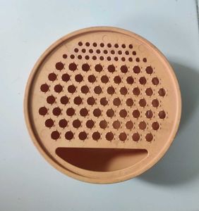 Orange Round Grater with Bowl