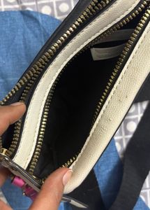Chic Black and White Crossbody Bag