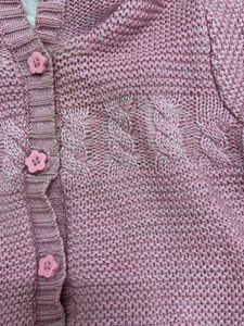 Baby Girl Pink Hooded Cardigan
