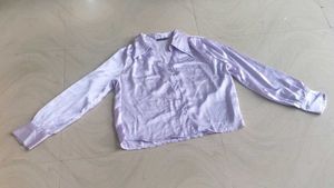 Lavender Satin Shirt