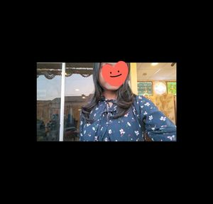 Navy Blue Floral Print Top