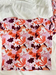 Cute Floral Long Sleeve Top