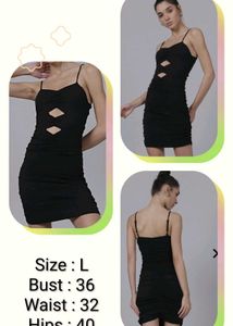 Chic Black Bodycon Mini Dress