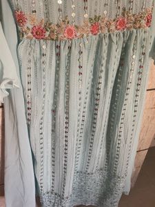 Embellished Pastel Kurta Set