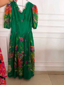 Vibrant Floral Print Maxi Dress