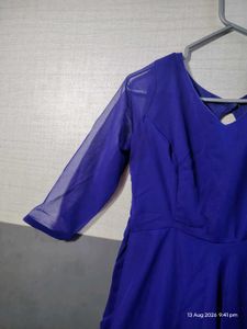 Elegant Royal Blue Maxi Gown