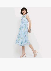 Chic Floral Print Midi Dress
