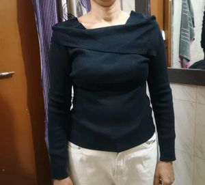 Elegant Black designer Sleeve Top