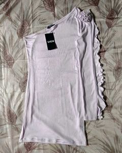 SHEIN One-Shoulder Ruffle Dress