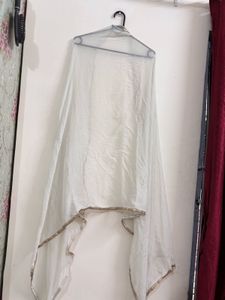 Elegant White Ethnic Gown
